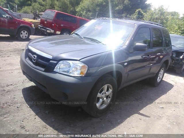 4F2YZ02Z16KM28791 - 2006 MAZDA TRIBUTE I GRAY photo 2