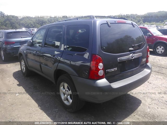 4F2YZ02Z16KM28791 - 2006 MAZDA TRIBUTE I GRAY photo 3