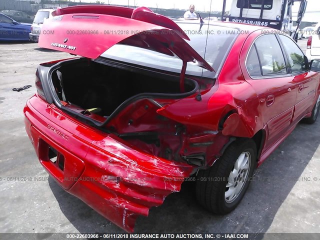 1G2NF52T11M616250 - 2001 PONTIAC GRAND AM SE1 RED photo 6