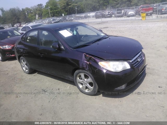 KMHDU46D47U093790 - 2007 HYUNDAI ELANTRA GLS/SE/LIMITED PURPLE photo 1