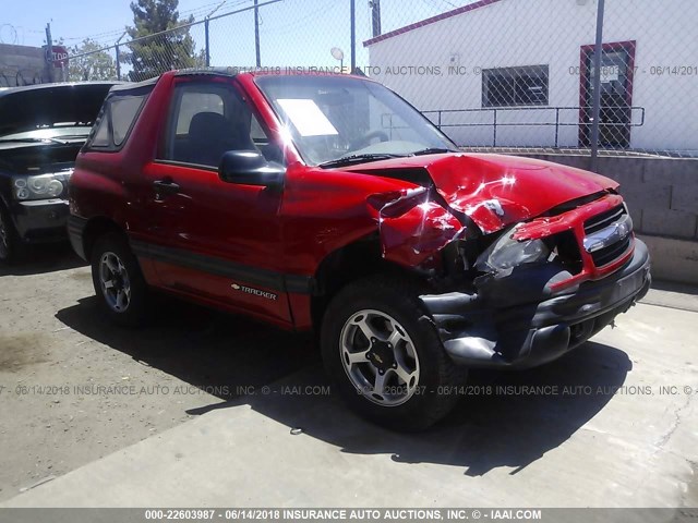 2CNBJ18C9Y6926874 - 2000 CHEVROLET TRACKER RED photo 1