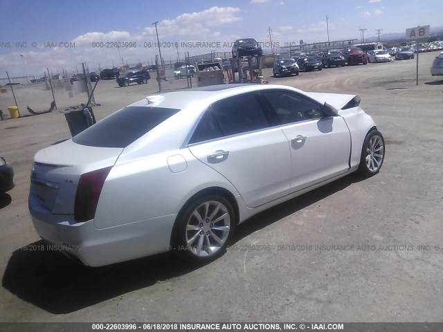 1G6AT5SS2G0141365 - 2016 CADILLAC CTS PREMIUM COLLECTION WHITE photo 4