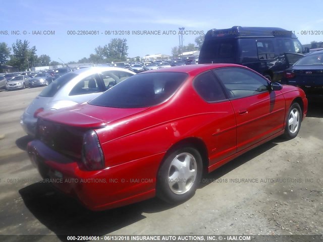 2G1WX12K149239037 - 2004 CHEVROLET MONTE CARLO SS წითელი ფოტო 4