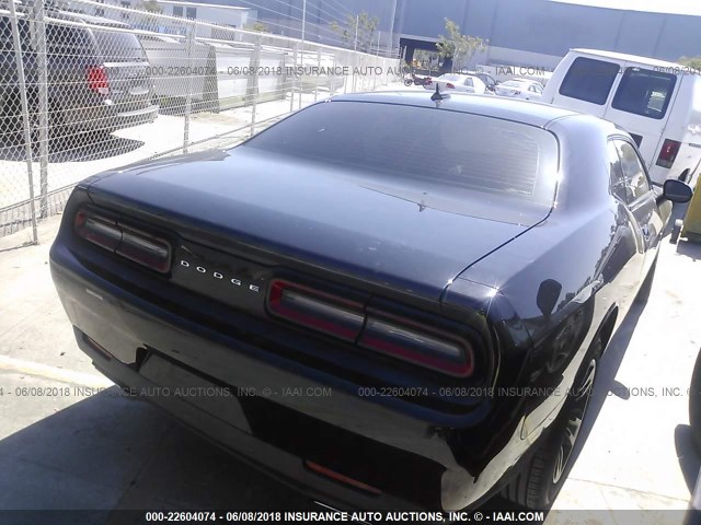 2C3CDZAG2FH744404 - 2015 DODGE CHALLENGER SXT BLACK photo 4