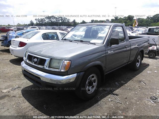 1N6DD21S0YC352763 - 2000 NISSAN FRONTIER XE GRAY photo 2