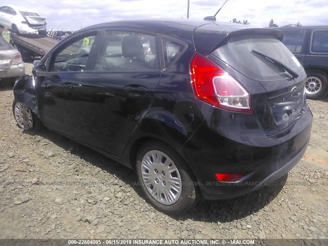 3FADP4TJ4GM123581 - 2016 FORD FIESTA S BLACK photo 3