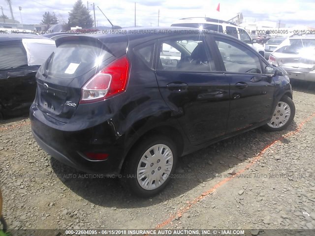 3FADP4TJ4GM123581 - 2016 FORD FIESTA S BLACK photo 4