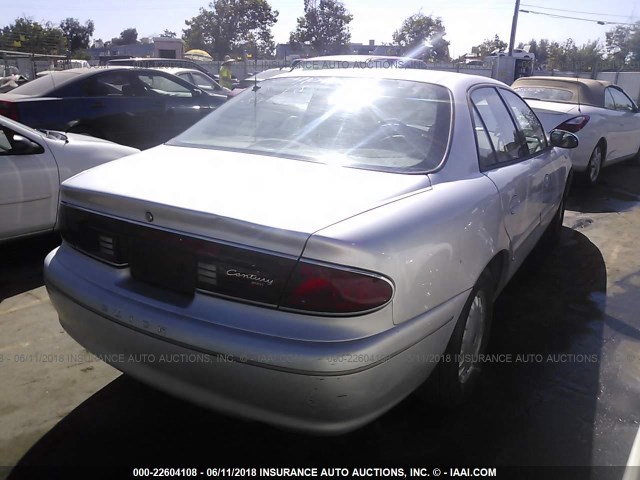 2G4WS52J111170473 - 2001 BUICK CENTURY CUSTOM SILVER photo 4