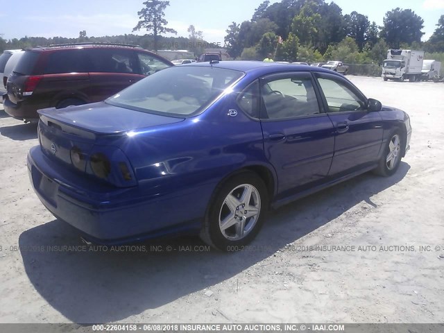 2G1WP551659157994 - 2005 CHEVROLET IMPALA SS BLUE photo 4