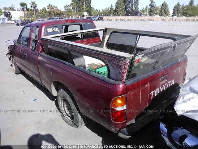 4TAVL52N1VZ296762 - 1997 TOYOTA TACOMA XTRACAB RED photo 3