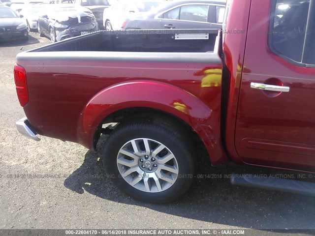 1N6AD0ER1BC401944 - 2011 NISSAN FRONTIER S/SV/SL/PRO-4X RED photo 6