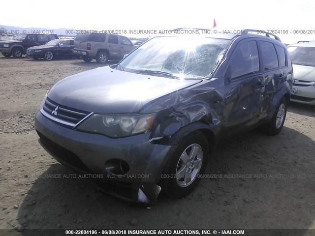 JA4MT31X57U005424 - 2007 MITSUBISHI OUTLANDER LS GRAY photo 2