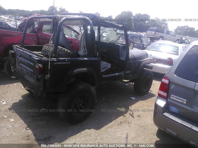 1J4FY19P6SP305225 - 1995 JEEP WRANGLER / YJ S/RIO GRANDE BLACK photo 4