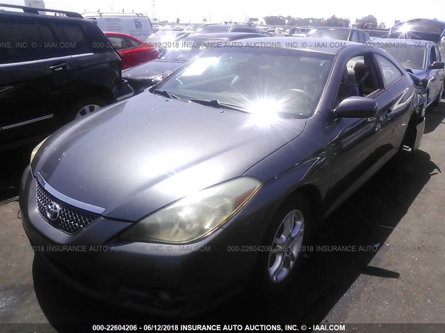 4T1CA30P07U123126 - 2007 TOYOTA CAMRY SOLARA SE/SLE GRAY photo 2