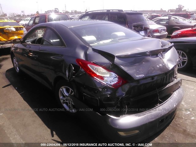 4T1CA30P07U123126 - 2007 TOYOTA CAMRY SOLARA SE/SLE GRAY photo 3