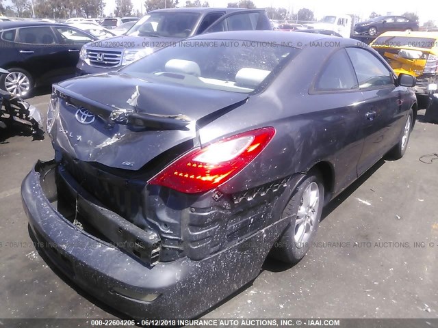 4T1CA30P07U123126 - 2007 TOYOTA CAMRY SOLARA SE/SLE ნაცრისფერი ფოტო 4