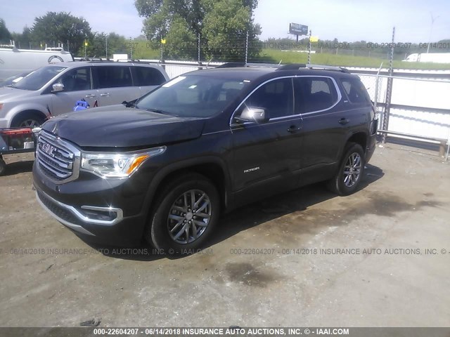 1GKKNMLS1HZ295958 - 2017 GMC ACADIA SLT-1 Szary zdjęcie 2