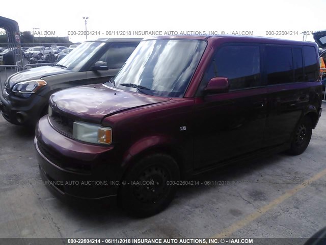 JTLKT324464068454 - 2006 TOYOTA SCION XB მუქწითელი ფოტო 2