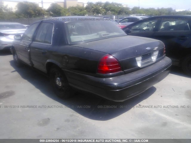 2FAHP71V28X153077 - 2008 FORD CROWN VICTORIA POLICE INTERCEPTOR BLACK photo 3