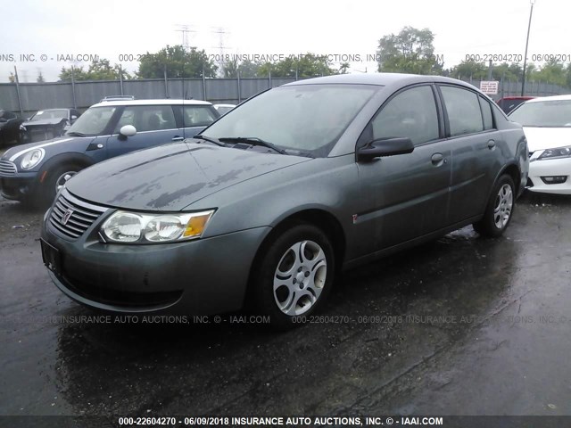 1G8AJ52FX5Z164661 - 2005 SATURN ION LEVEL 2 GRAY photo 2