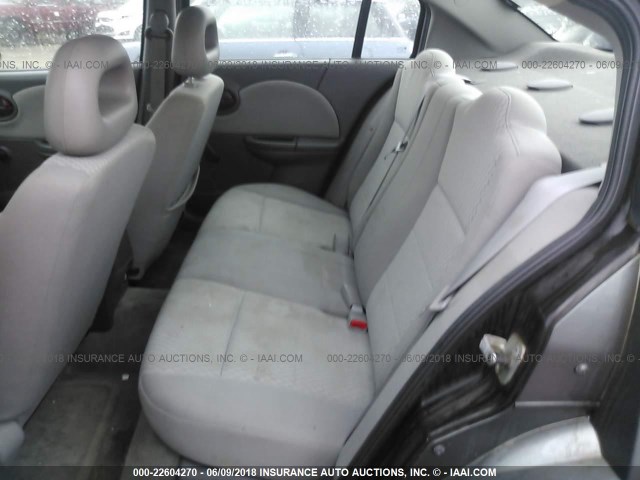 1G8AJ52FX5Z164661 - 2005 SATURN ION LEVEL 2 GRAY photo 8