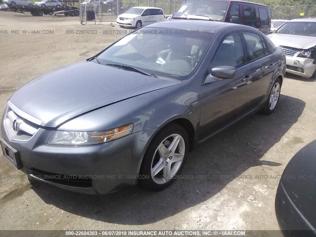 19UUA66284A065836 - 2004 ACURA TL GRAY photo 2