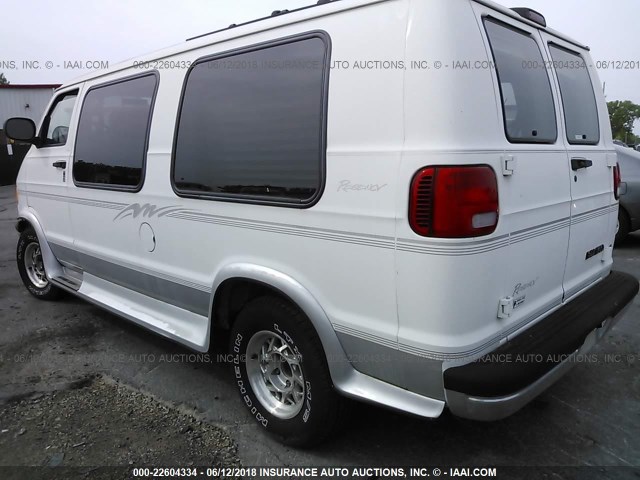 2B6HB11ZXXK519182 - 1999 DODGE RAM VAN B1500 WHITE photo 3