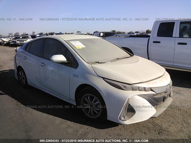 JTDKARFP2H3006407 - 2017 TOYOTA PRIUS PRIME  GRAY photo 1