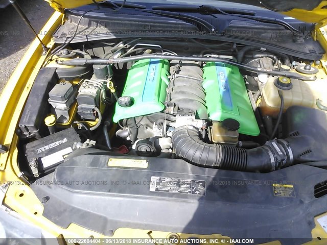 6G2VX12G54L257992 - 2004 PONTIAC GTO YELLOW photo 10