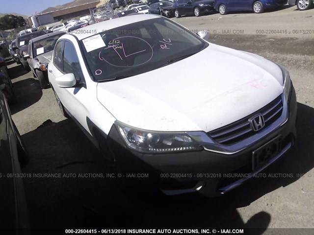 1HGCR2F51EA110088 - 2014 HONDA ACCORD SPORT WHITE photo 1