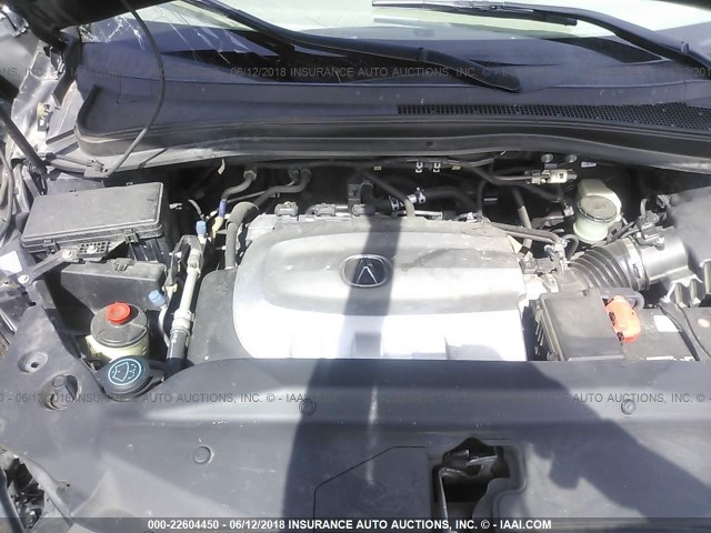 2HNYD2H63AH511995 - 2010 ACURA MDX TECHNOLOGY BLACK photo 10