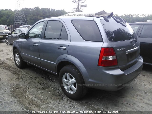 KNDJD735385770362 - 2008 KIA SORENTO EX/LX GRAY photo 3