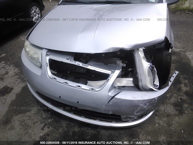 1G8AL55F76Z172014 - 2006 SATURN ION LEVEL 3 SILVER photo 6