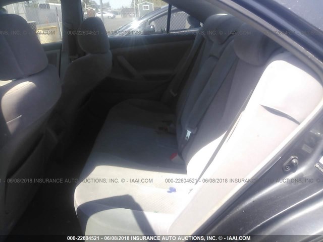4T4BE46K08R034794 - 2008 TOYOTA CAMRY CE/LE/XLE/SE GRAY photo 8
