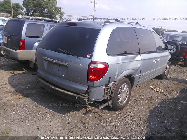 2C8GP64L55R551747 - 2005 CHRYSLER TOWN & COUNTRY LIMITED BLUE photo 4