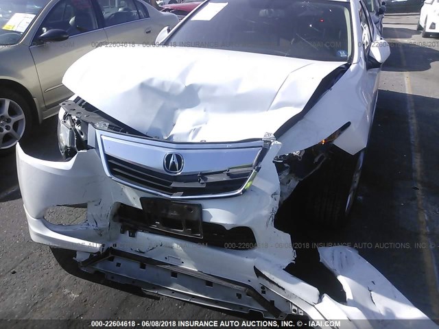 JH4CW2H5XEC000129 - 2014 ACURA TSX WHITE photo 6