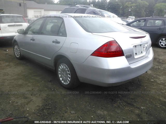 1HGCM55156A125919 - 2006 HONDA ACCORD VALUE SILVER photo 3