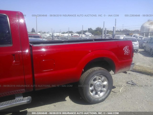 1FT8W3BT0BEB31767 - 2011 FORD F350 SUPER DUTY RED photo 7