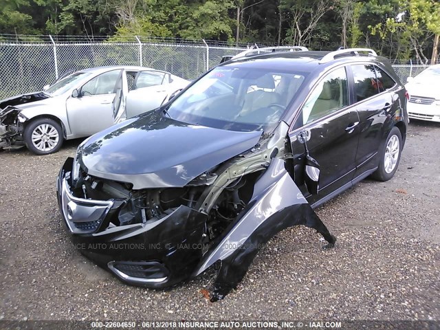 5J8TB3H50HL007518 - 2017 ACURA RDX TECHNOLOGY BROWN photo 2