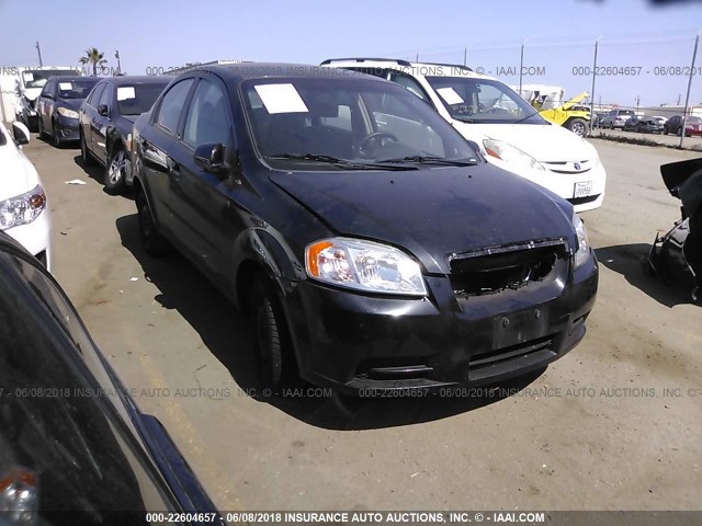 KL1TD5DE4AB058467 - 2010 CHEVROLET AVEO LS/LT 黑色 照片 1
