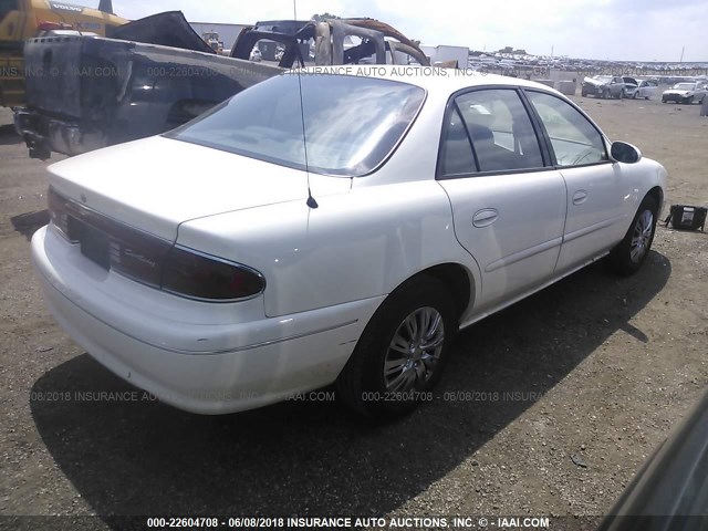 2G4WS52J531202375 - 2003 BUICK CENTURY CUSTOM WHITE photo 4