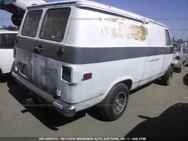 CGY253U171959 - 1973 CHEVROLET VAN WHITE photo 4