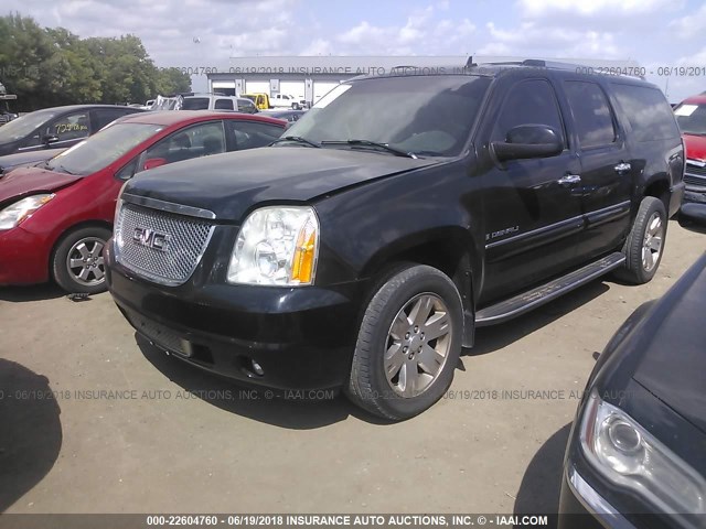 1GKFK66847J235384 - 2007 GMC YUKON XL DENALI BLACK photo 2