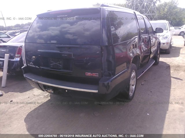 1GKFK66847J235384 - 2007 GMC YUKON XL DENALI BLACK photo 4