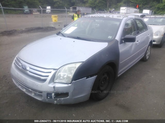 3FAFP06Z96R128358 - 2006 FORD FUSION S SILVER photo 2