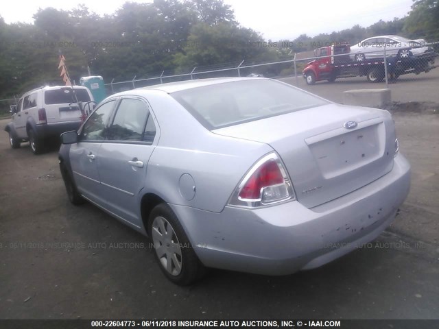 3FAFP06Z96R128358 - 2006 FORD FUSION S SILVER photo 3