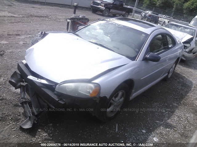 4B3AG42G54E082348 - 2004 DODGE STRATUS SXT SILVER photo 2