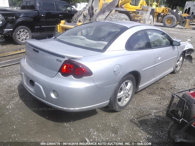 4B3AG42G54E082348 - 2004 DODGE STRATUS SXT SILVER photo 4