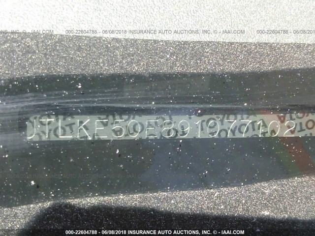 JTLKE50E891077102 - 2009 TOYOTA SCION XB იასამნისფერი ფოტო 9