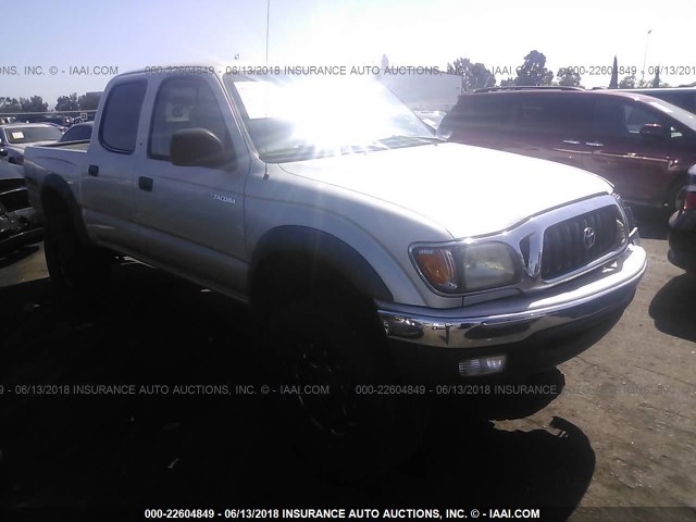 5TEHN72N33Z262931 - 2003 TOYOTA TACOMA DOUBLE CAB ვერცხლისფერი ფოტო 1